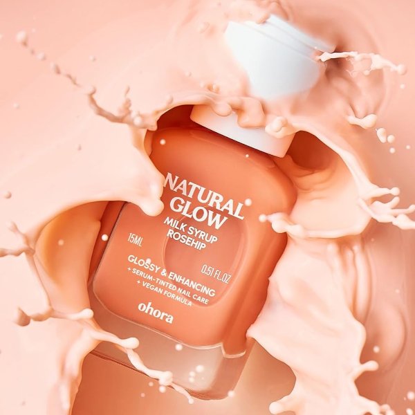 ohora Natural Glow Milk Syrup Nail Strengthener Rosehip 15mL