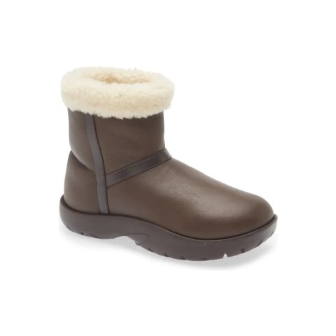 Bottega VenetaSnap Genuine Shearling Bootie Women