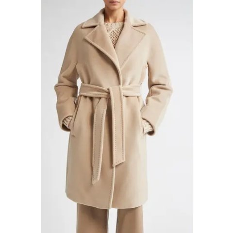 Max MaraScire Virgin Wool Belted Coat
