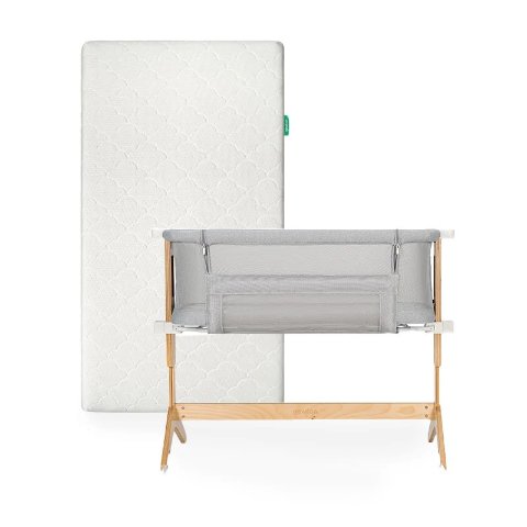 Bassinet Bedside Sleeper with Crib Mattress