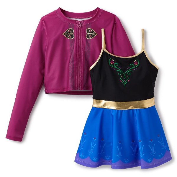 Anna Girls Swimwear Set Two-Piece Frozen