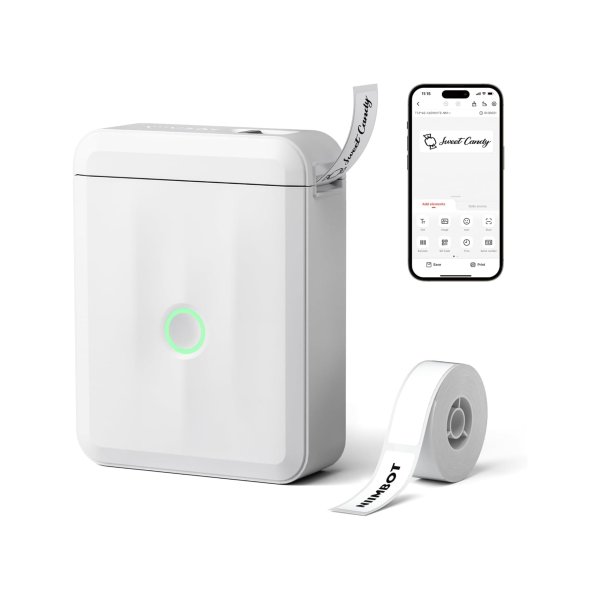 NIIMBOT D110 Portable Label Maker White