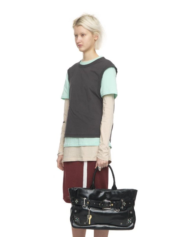 TOTE BROCLE Tote Bags Black Gemstone