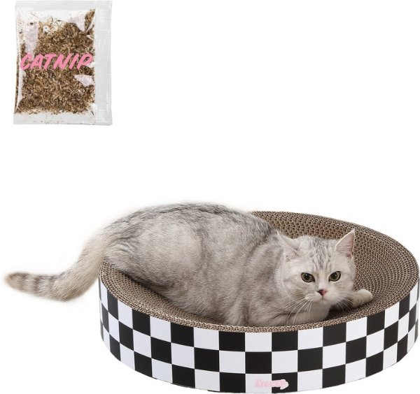 THE LICKER STORE Nelson Cardboard Cat Scratcher Bowl 20-Inch