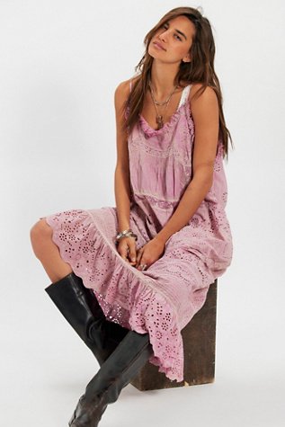Magnolia Pearl Eyelet Cami Midi Dress