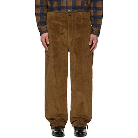 棉质灯芯绒长裤 卡其色