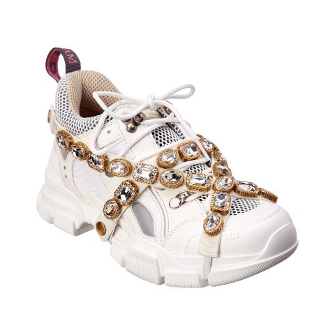 GucciFlashtrek Leather Mesh Sneaker