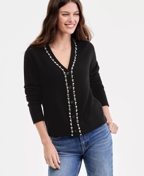 Cashmere V-Neck Cardigan