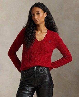 Wool-Cashmere V-Neck Sweater