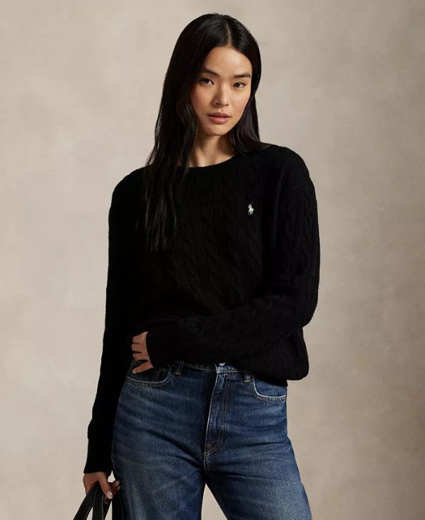 Wool-Cashmere Crewneck Sweater