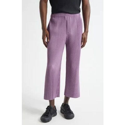 Monthly Colors Pleated Straight Leg Pants
