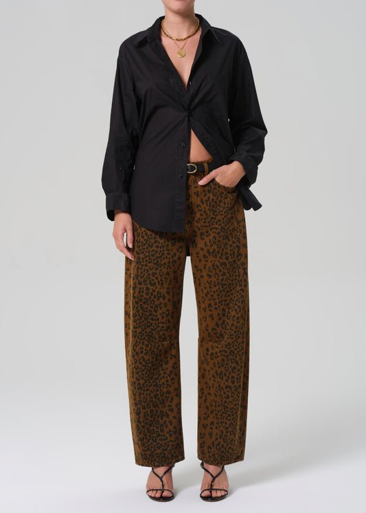 Sepia Cheetah Miro Long Relaxed Jean