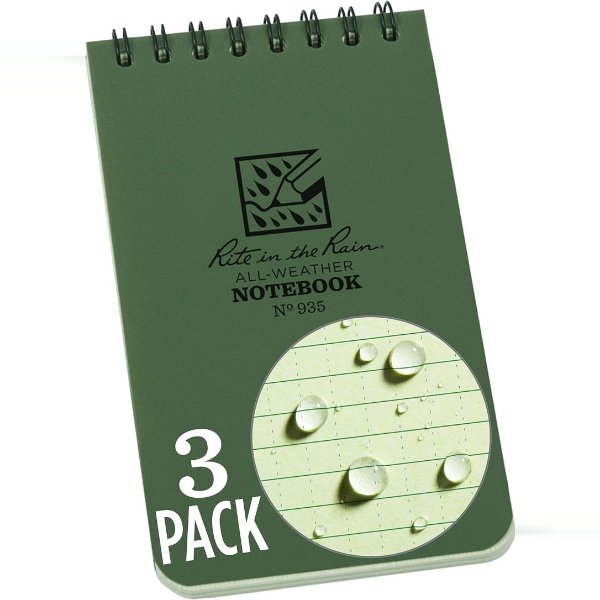 Rite in the Rain Weatherproof Notebook 935-3X 3-Pack