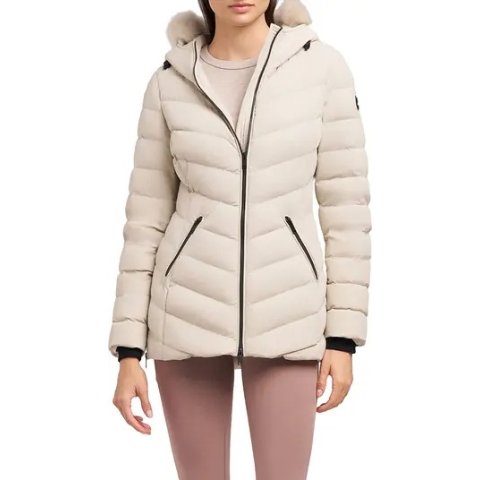 Moose KnucklesRoselawn 5 Down Puffer Jacket Water Repellent Shearling