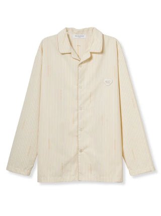 Men's Logo Striped Shirt Heart Embroidery