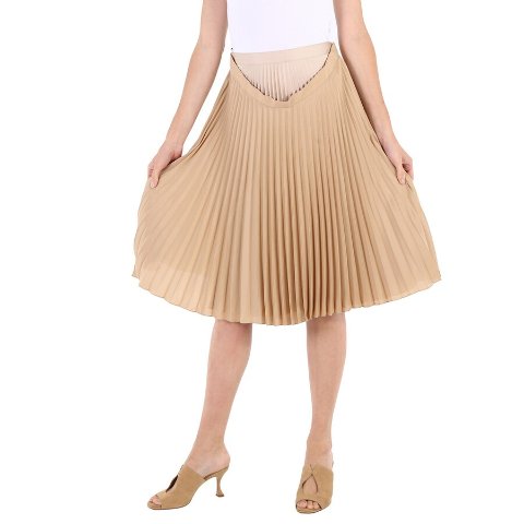 Burberryw/code "CLR40"Sandbank Layered Pleated Skirt