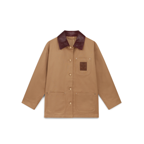 CASABLANCABeige Workwear Jacket Cotton Drill Fabric