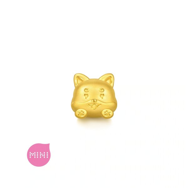 Fate & Myth 999 Gold Dog Charm