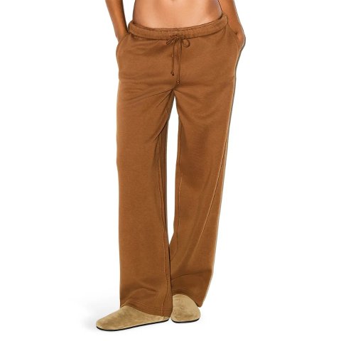 SKIMSCotton Fleece Blend Straight Leg Pants