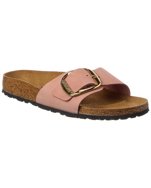 Madrid Big Buckle Narrow Leather Sandal