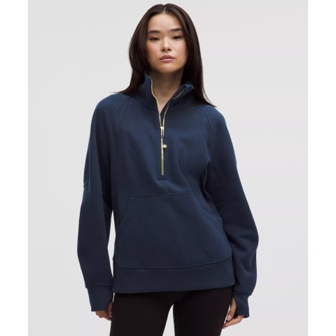 Scuba 半拉链宽松卫衣