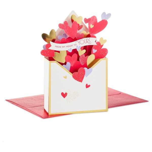 Hallmark 3D Heart Pop Up Valentine s Day Card