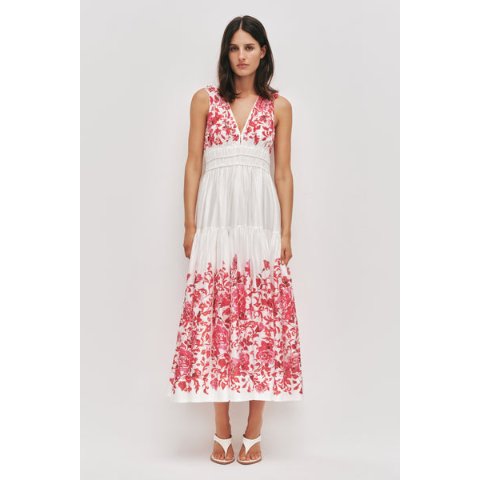 AJECasia Midi Dress V-Neckline