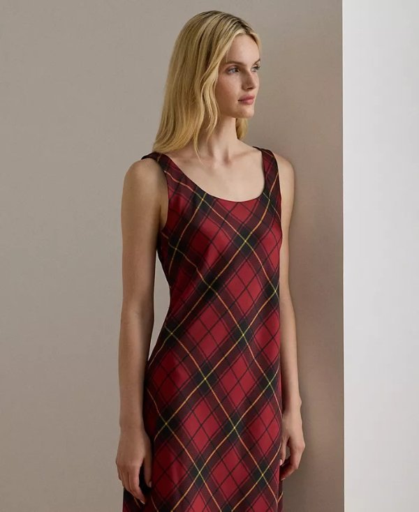 Lauren Ralph Lauren Plaid Sleeveless Dress