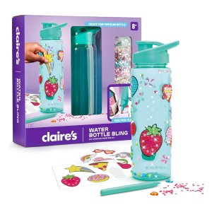 Claire's 儿童水瓶+DIY 装饰套装 24盎司