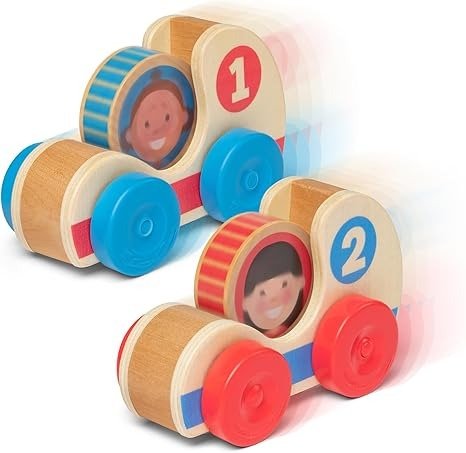 Melissa & Doug GO Tots Wooden Race Cars 2-Pack