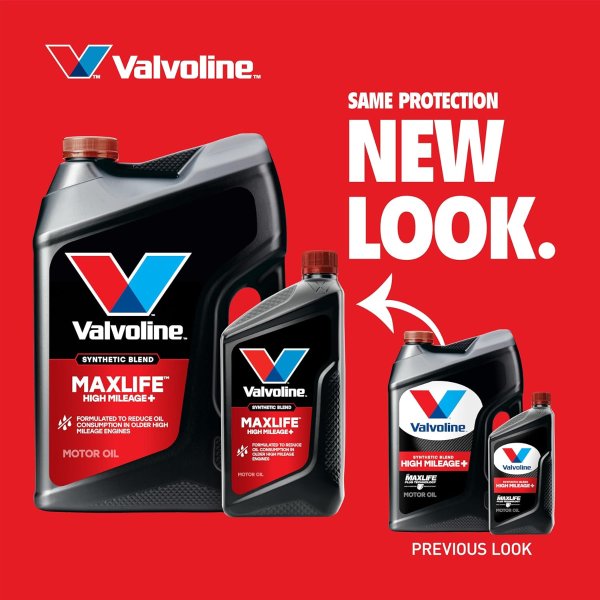 Valvoline 5W-30 High Mileage Motor Oil 5 Quart