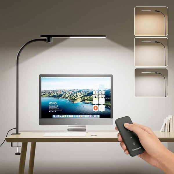 Honeywell HJ2 Black LED Desk Lamp 16-Inch