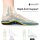 WalkHero High Arch Support Insoles Men’s 4-4.5 Coral Green