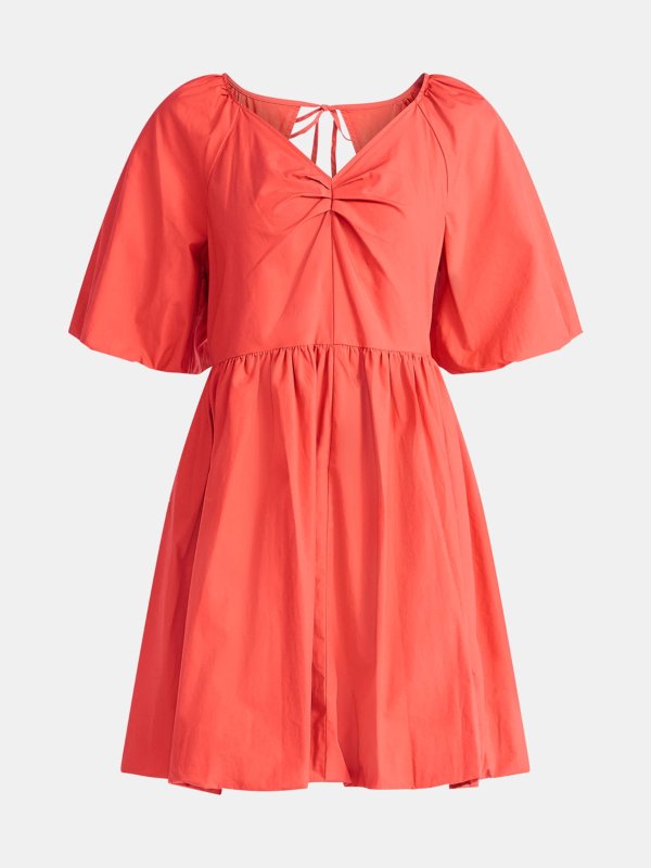 Time and Tru Cotton Mini Dress Puff Sleeves XS-4X