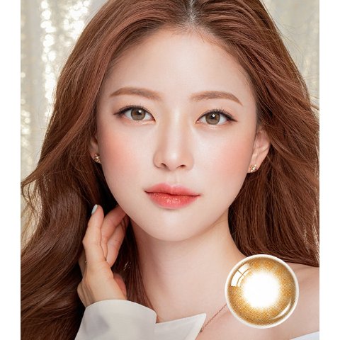 Lens Diary OLENS Pearl Day Gold Brown Contact Lenses 13.0mm