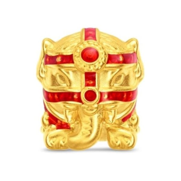  24K Gold Majestic Elephant Charm