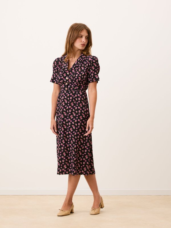 Anais Floral Print Midi Dress