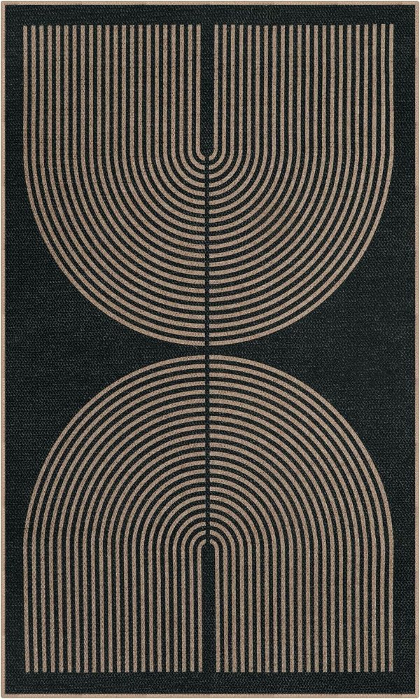 Lahome Enfys Jute Rug 3x5 Black