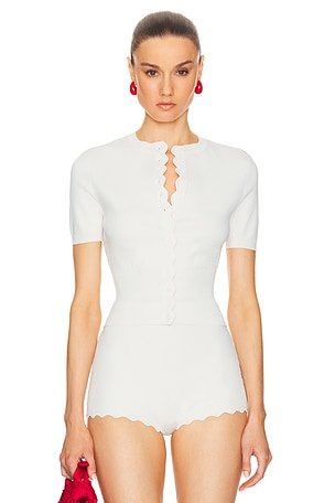 Helsa Elvira Cardigan Top Cream