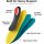 WalkHero High Arch Support Insoles Men’s 4-4.5 Coral Green