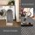 Lahome Belle 2x3 Door Mat Woven Cotton Black and White