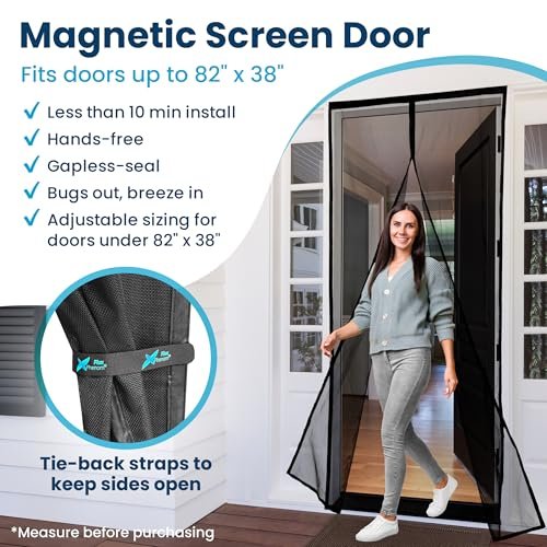 Flux Phenom Magnetic Screen Door 38 x 82 Inch