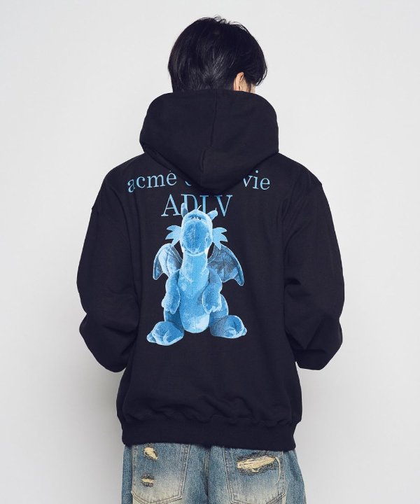 acmé de la vie New Fuzzy Dragon Artwork Hoodie (2 Colors)