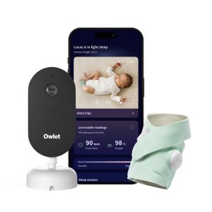 Owlet Dream Duo (Gen 3) - All-in-One Smart Baby Monitoring Bundle with Sock & 2K HD Cam