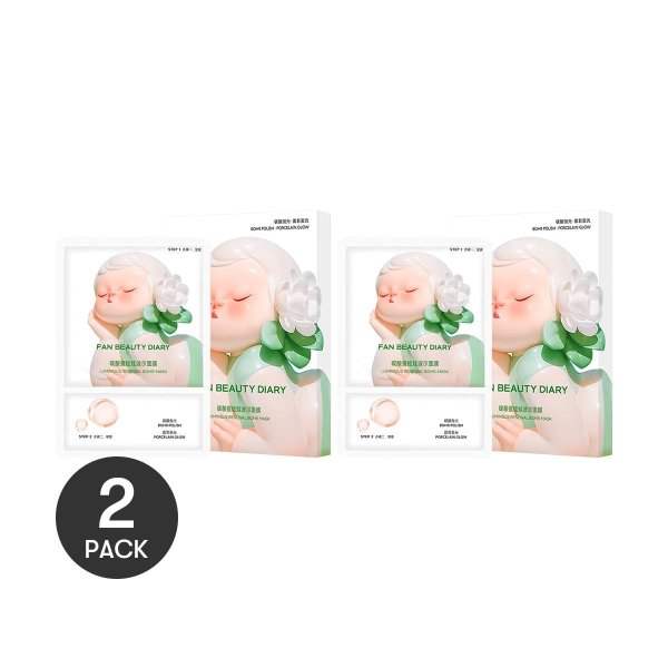 FAN BEAUTY Carbonate Porcelain Bohr Mask 5 Sheets 2 Boxes
