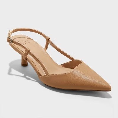 A New Day Annette Slingback Kitten Heels Size 8