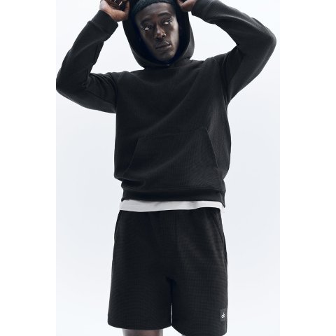 alo yoga7 Inch Waffle Lounge Short Black