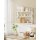 Bamboo Bathroom Shelf UBCB13W Cloud White 3-Tier