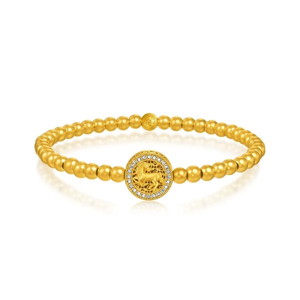 The Oriental 999.9 Gold Galloping Steed Diamond Bracelet
