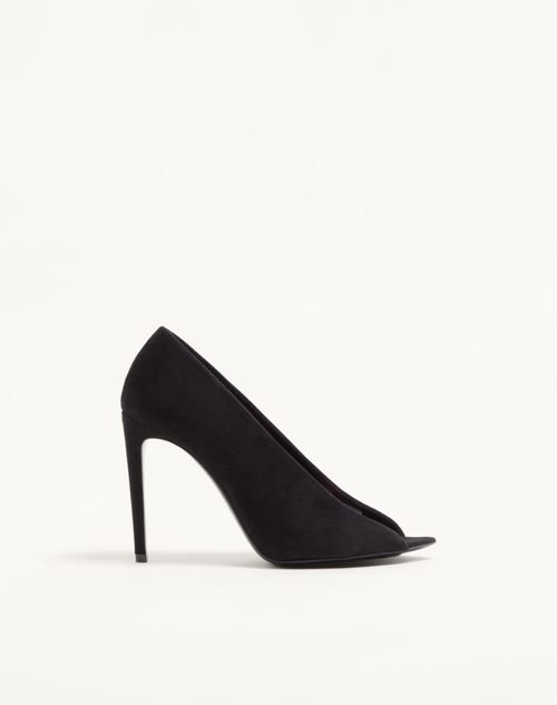 Garavani Révélé Suede Open-Toe Pumps 105mm